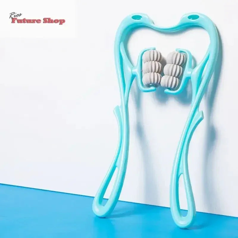 Multifunctional Manual Six-wheel Neck Massager Massage Relieve Roller Massage Tool - Rios Future Shop