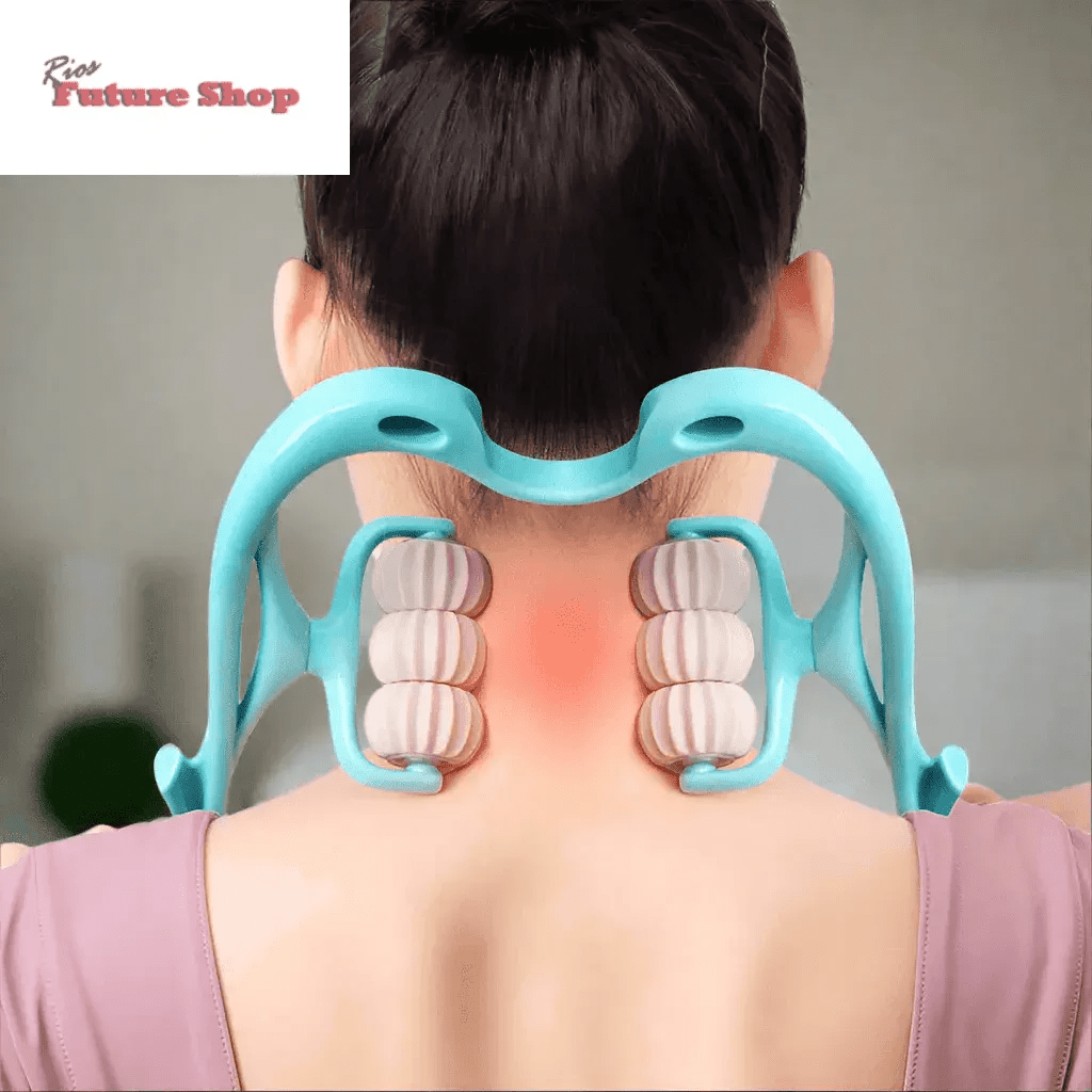 Multifunctional Manual Six-wheel Neck Massager Massage Relieve Roller Massage Tool - Rios Future Shop