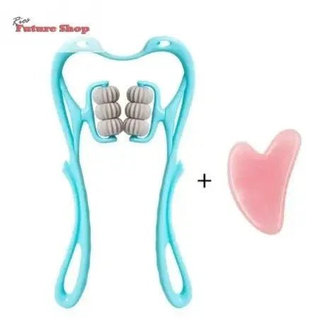 Multifunctional Manual Six-wheel Neck Massager Massage Relieve Roller Massage Tool - Rios Future Shop