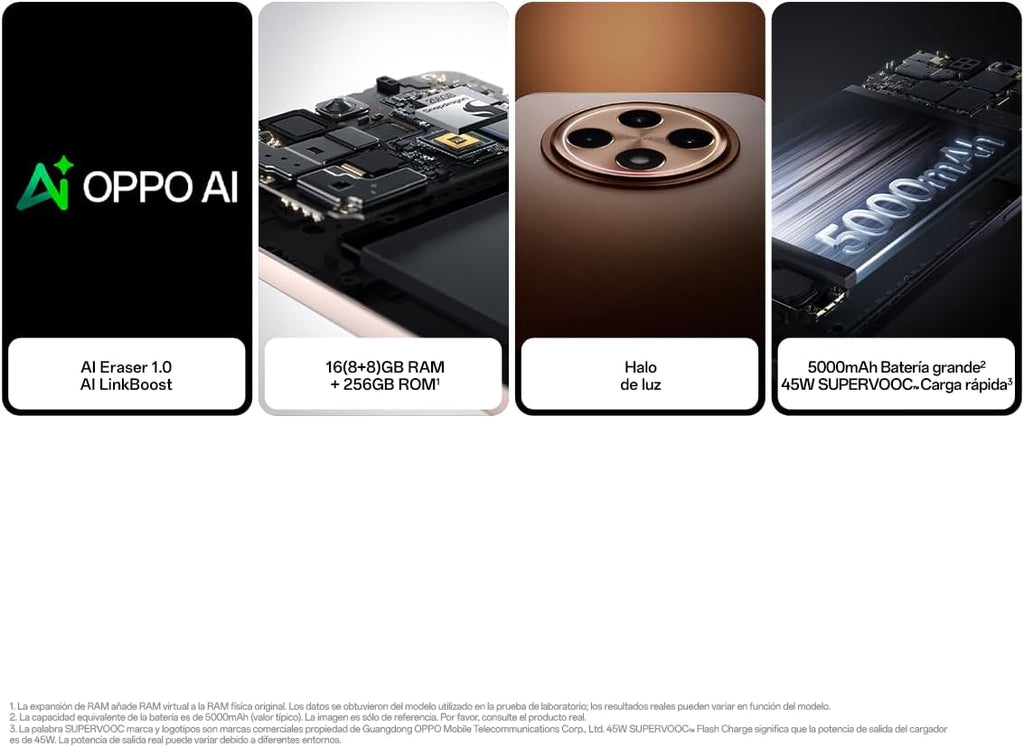 OPPO Reno12F 4G - Smartphone Libre con IA, 16GB (8GB+8GB) 256GB, Pantalla 2.5D AMOLED 6.7", Cámara 50+8+32 MP, Android, IP64, Batería 5000mAh, Carga Rápida 45W - Amber Orange