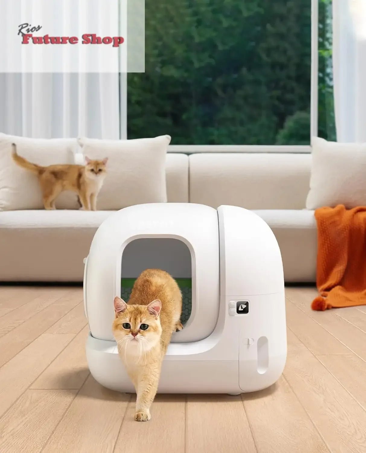 PETKIT Pura MAX 2 Areneiro gatos auto-limpável, sanita para gato, areia auto-limpeza para gatos, anti-fugas, xsegurança/remoção de odores/controlo de APP/76L, para vários gato - Rios Future Shop