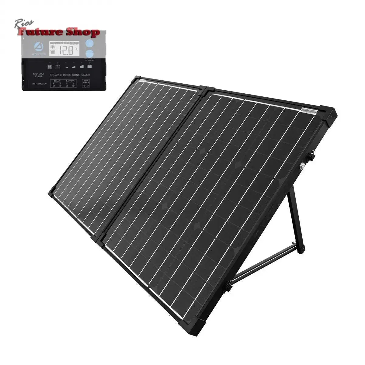 Power 100w 12v Portable Solar 2 Panel kit - Rios Future Shop