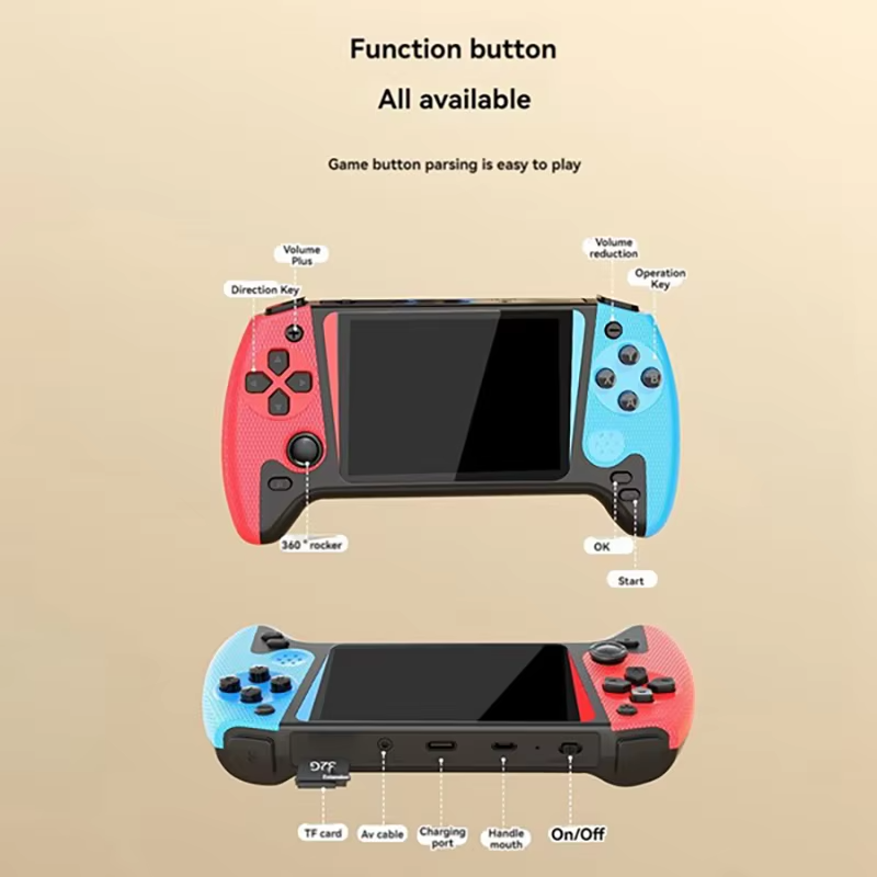 Consola portátil Q21 para dos jugadores.