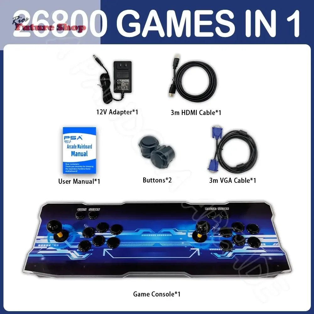 Retro +26800 Arcade Game Machine Dual Joystick - Rios Future Shop