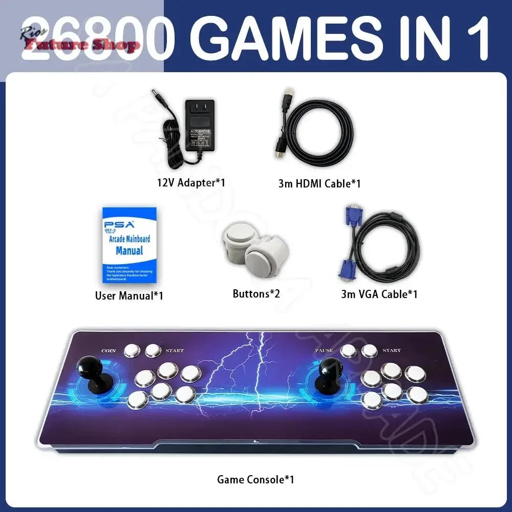 Retro +26800 Arcade Game Machine Dual Joystick - Rios Future Shop