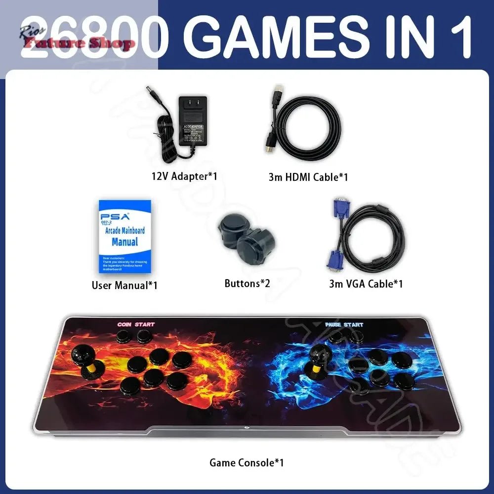Retro +26800 Arcade Game Machine Dual Joystick - Rios Future Shop