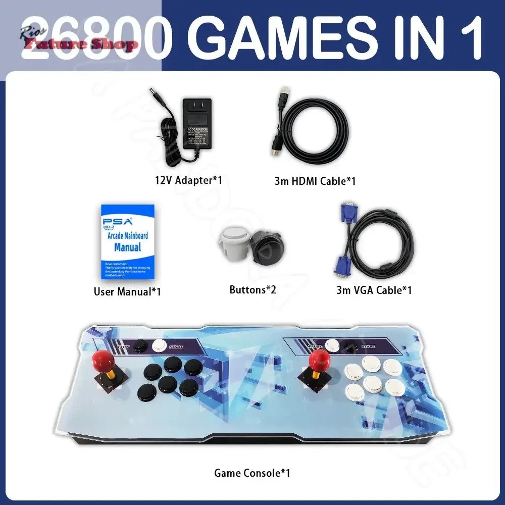 Retro +26800 Arcade Game Machine Dual Joystick - Rios Future Shop