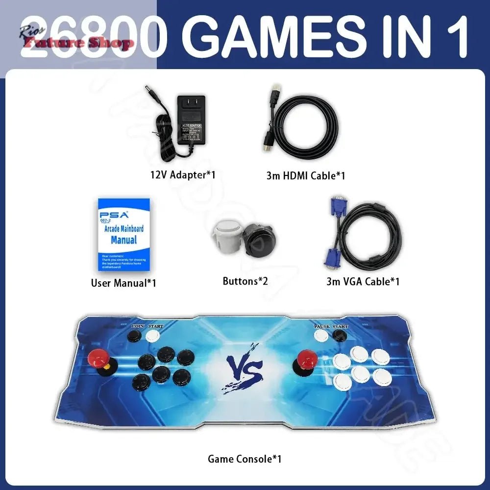Retro +26800 Arcade Game Machine Dual Joystick - Rios Future Shop
