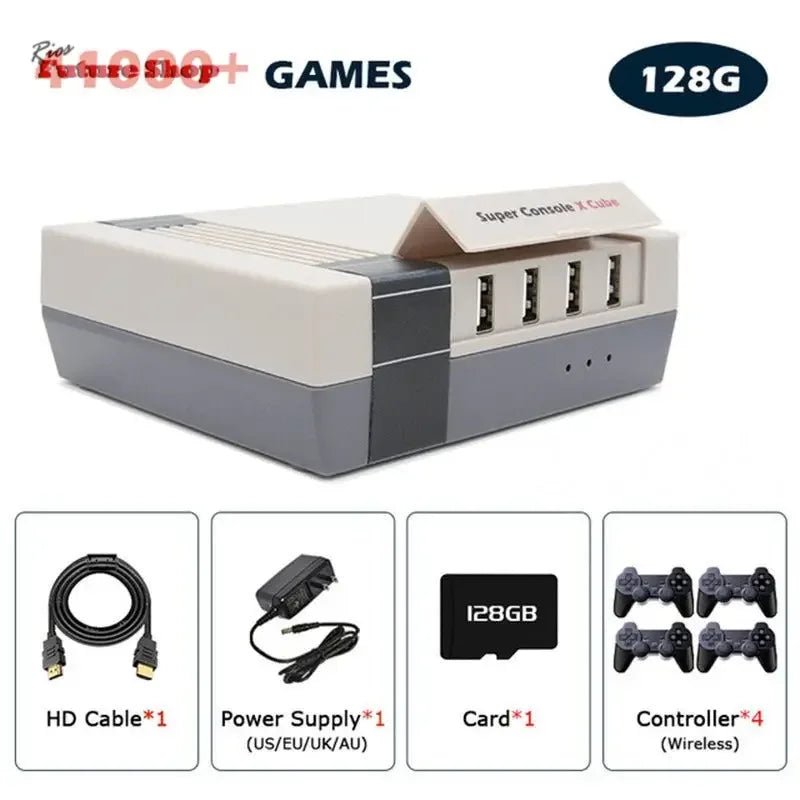 Retro Console Super Console Classic Red And White Machine - Rios Future Shop