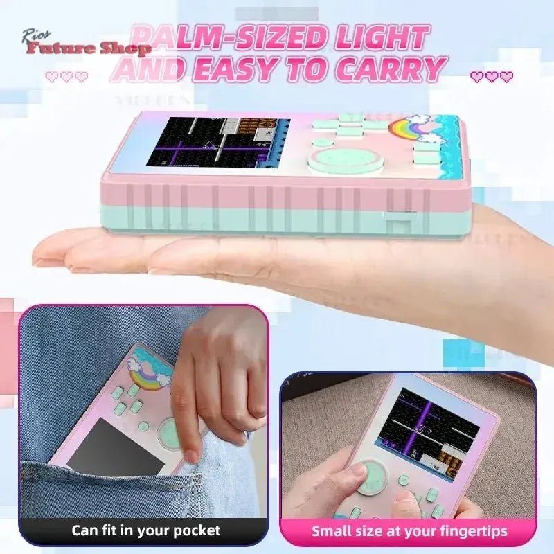 Retro Handheld Video Game Console Player 3 Inch HD Color 630 Games For NES Game Boy - Rios Future Shop