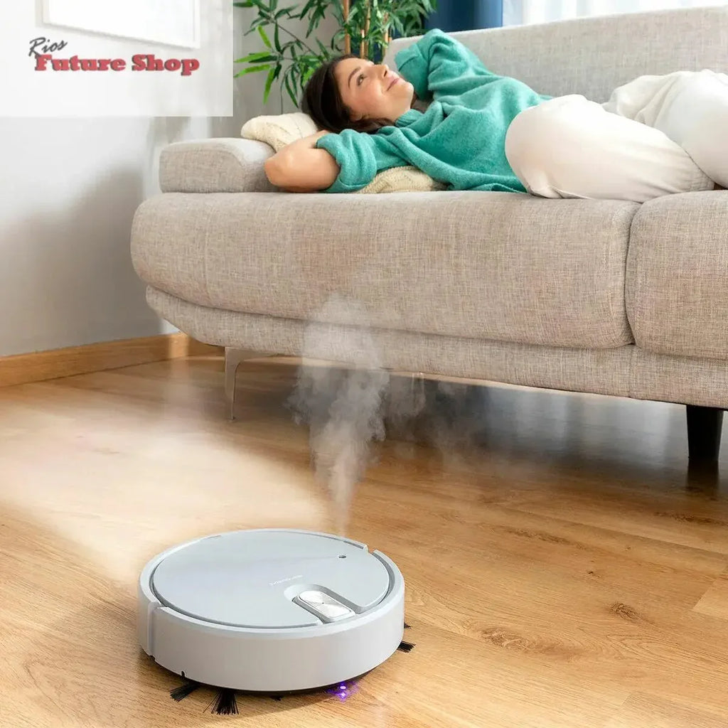Robot Aspirador Recargable Multifunción 5 en 1 RIOS FUTURE SHOP - Rios Future Shop