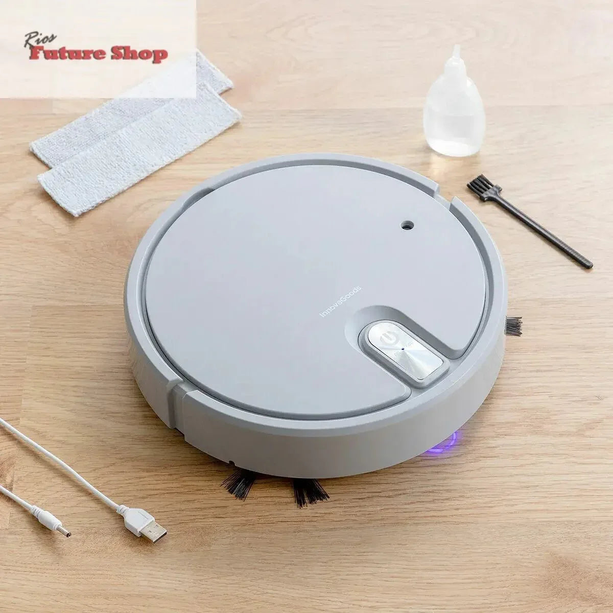 Robot Aspirador Recargable Multifunción 5 en 1 RIOS FUTURE SHOP - Rios Future Shop