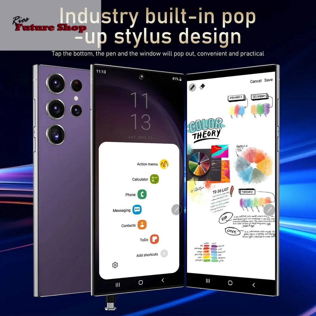 S24 Ultra 5G Smartphone US Stock 6.8 Inch Large Real 4G Screen 65W Quick Charge 8+512GB All-in-One Deca Core 12GB Built-in Pen - Rios Future Shop