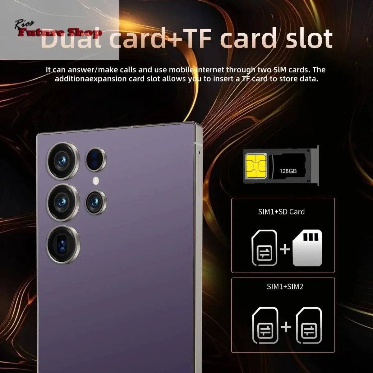 S25 Ultra Cell Phone 5G Unlocked Phone,Smartphone With Tool Pen, Android 15.0 Cell Phone - Rios Future Shop