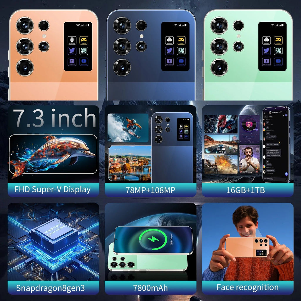 S26 Smartphone 16GB+1TB 7.3inch - Rios Future Shopsmartphones191288010:3327837Black;200001046:4807216g;210188933:11835346256 GB;210214501:3496622US