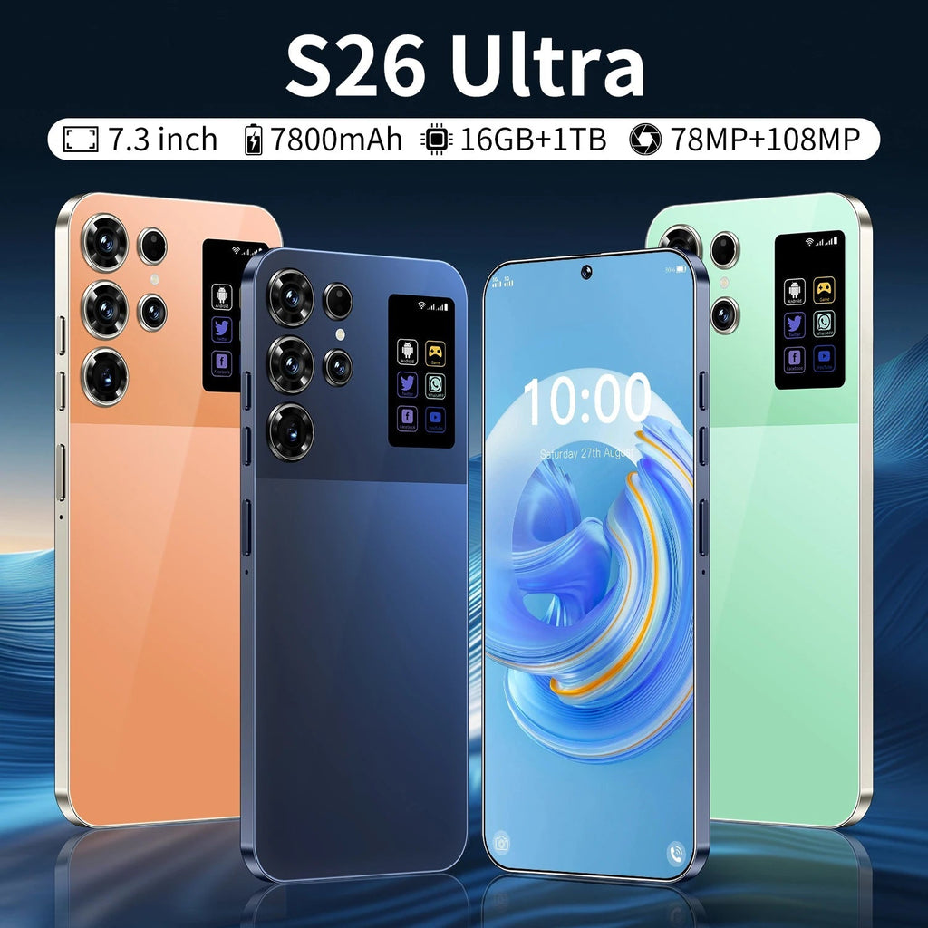 S26 Smartphone 16GB+1TB 7.3inch - Rios Future Shopsmartphones191288010:3327837Black;200001046:4807216g;210188933:11835346256 GB;210214501:3496622US