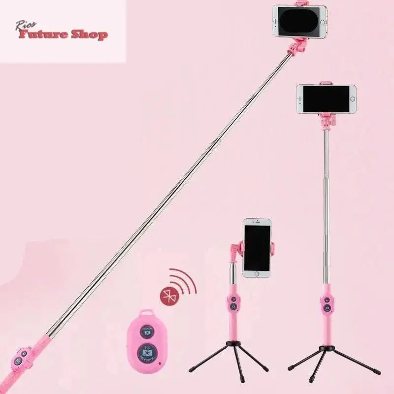 Selfie Stick com tripé e Bluetooth - Rios Future Shop