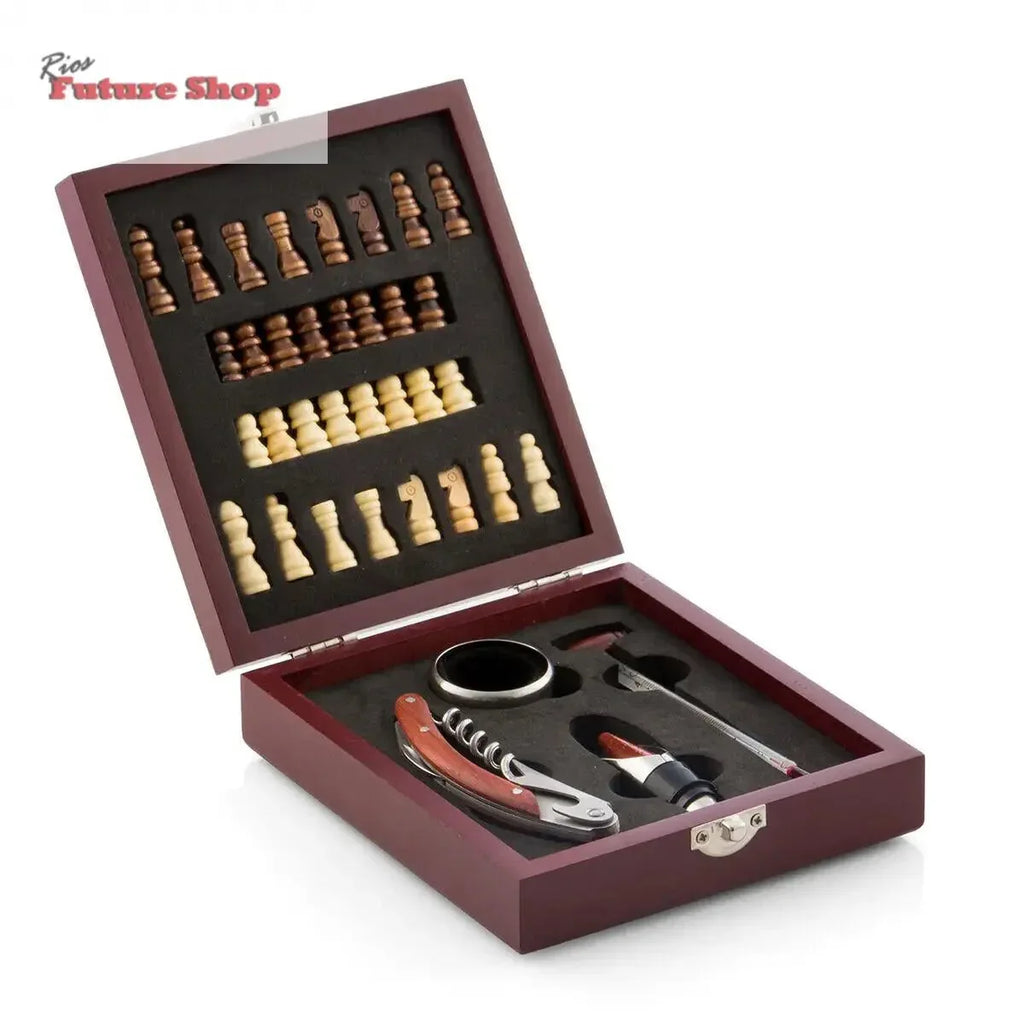 Set de Accesorios para Vino y Ajedrez InnovaGoods 37 Piezas - Rios Future Shop