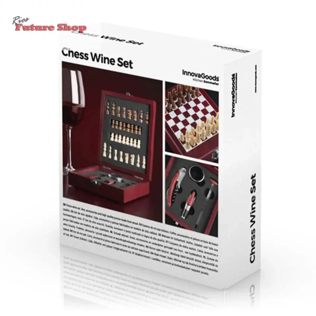 Set de Accesorios para Vino y Ajedrez InnovaGoods 37 Piezas - Rios Future Shop