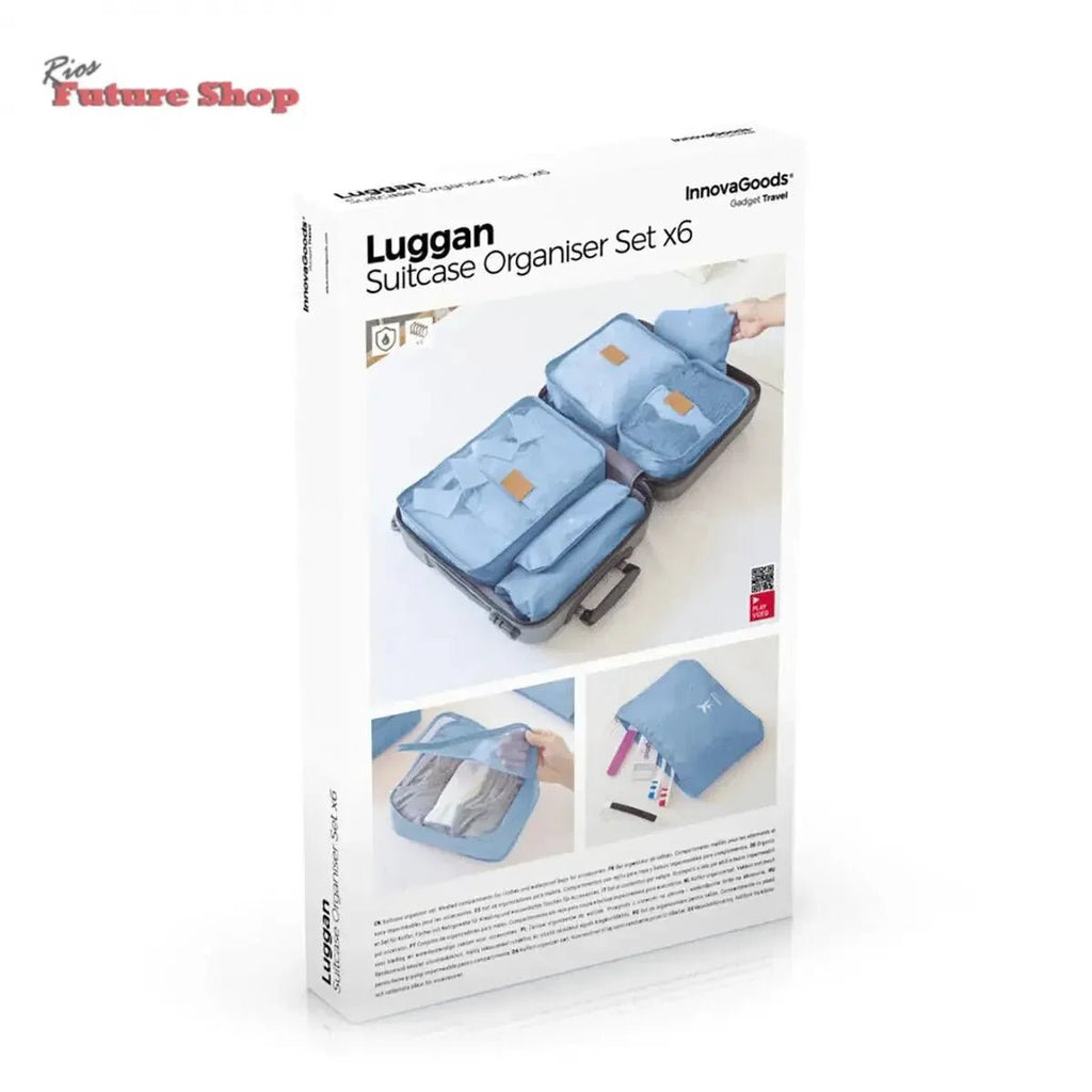 Set de Bolsas Organizadoras para Maletas Luggan InnovaGoods 6 Piezas - Rios Future Shop