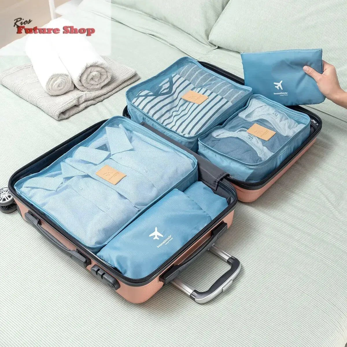 Set de Bolsas Organizadoras para Maletas Luggan InnovaGoods 6 Piezas - Rios Future Shop