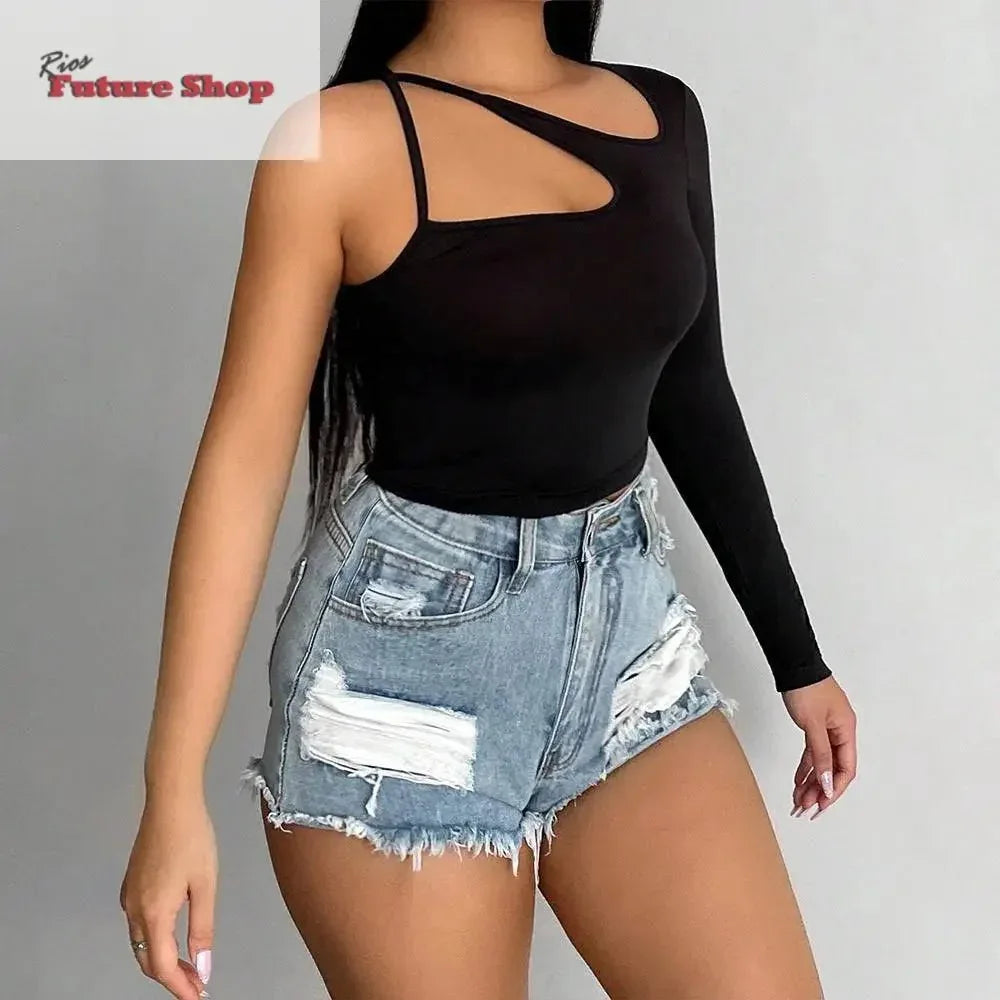 Sexy off-the-shoulder hanging Top - Rios Future Shop