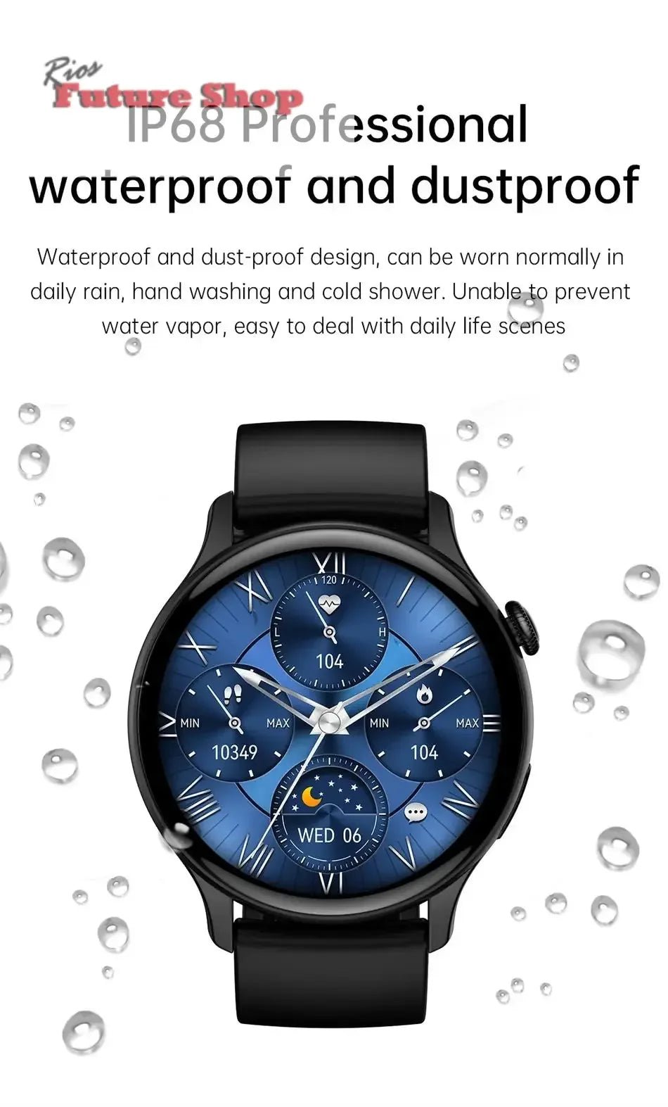 Smart Watch 466*466 HD Health Tracker For Xiaomi - Rios Future Shop
