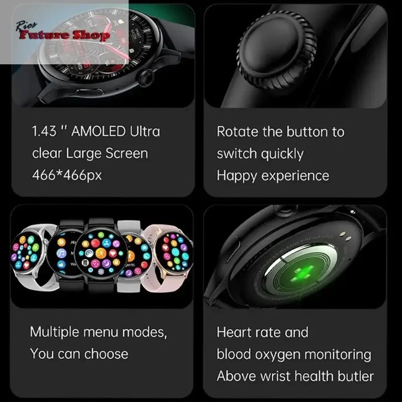 Smart Watch 466*466 HD Health Tracker For Xiaomi - Rios Future Shop