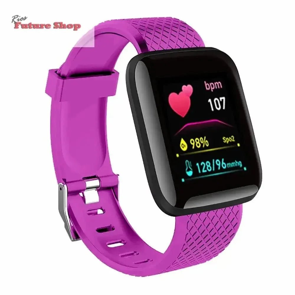 Smart Watch For Men Women Kids Message Remind Music Control Sport Step Calories D13 Smartwatch Alarm Clock 116Plus - Rios Future Shop