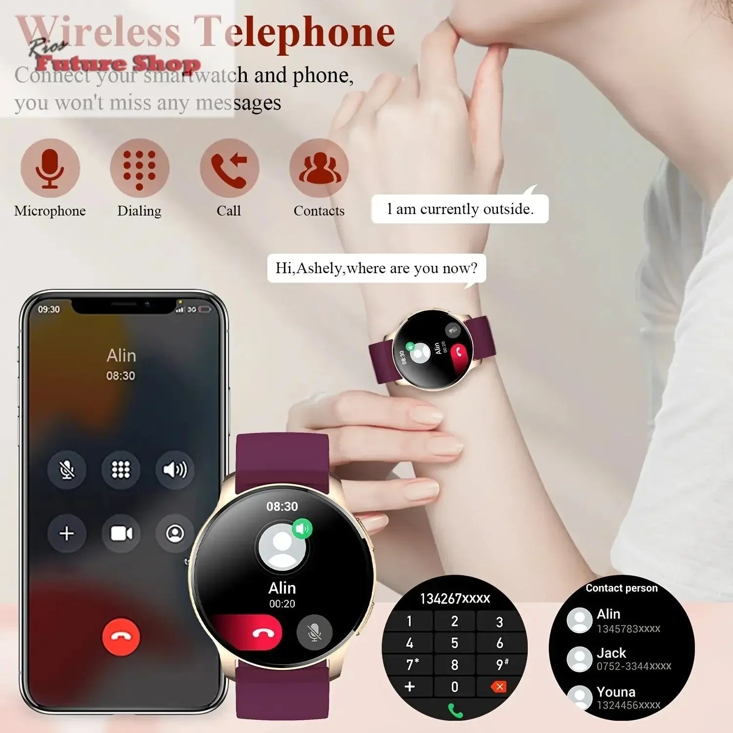 Smart Watch, + Gift for Men and Women - Rios Future Shop