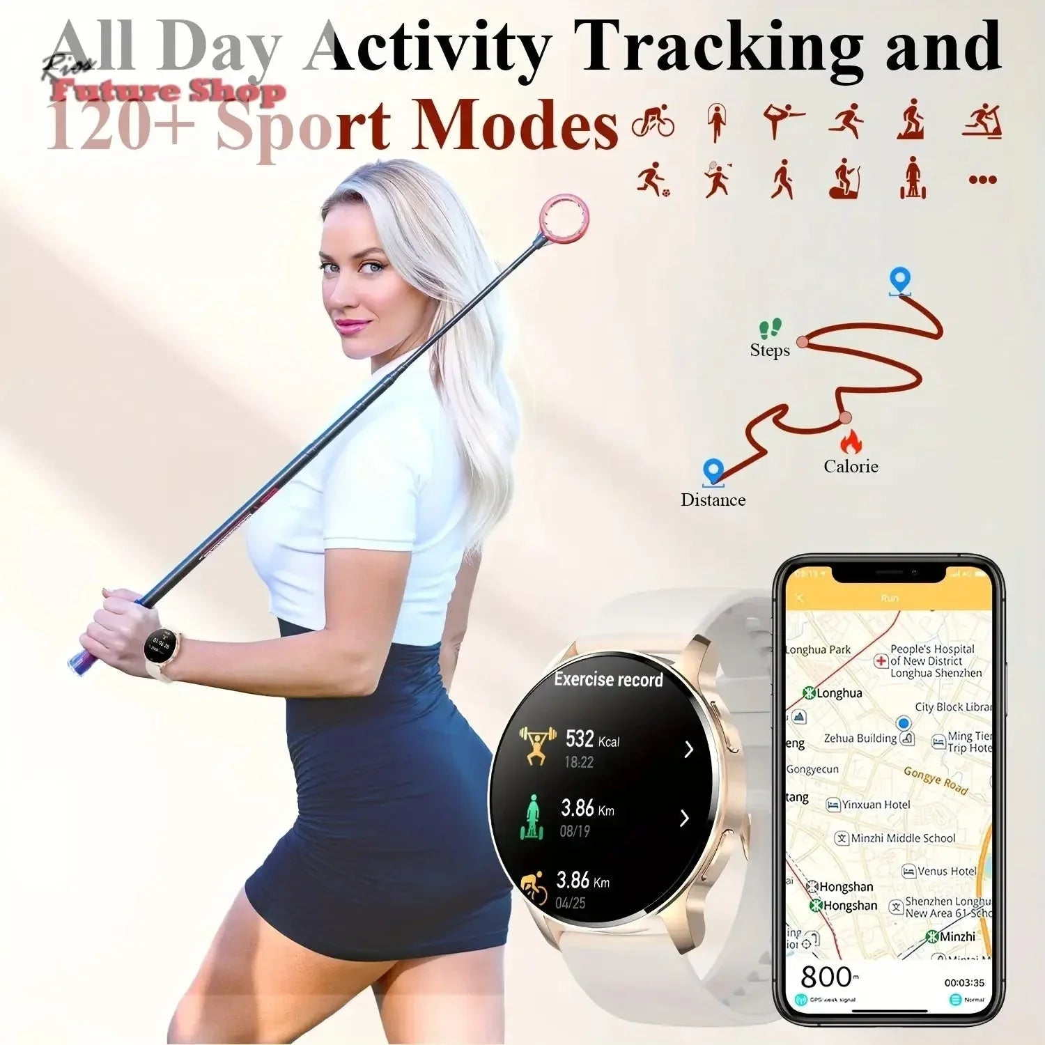 Smart Watch, + Gift for Men and Women - Rios Future Shop