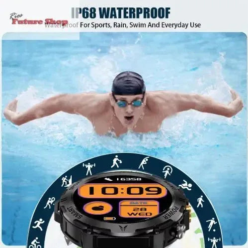 Smart Watch Sports Fitness Waterproof Men 19 - Rios Future Shop