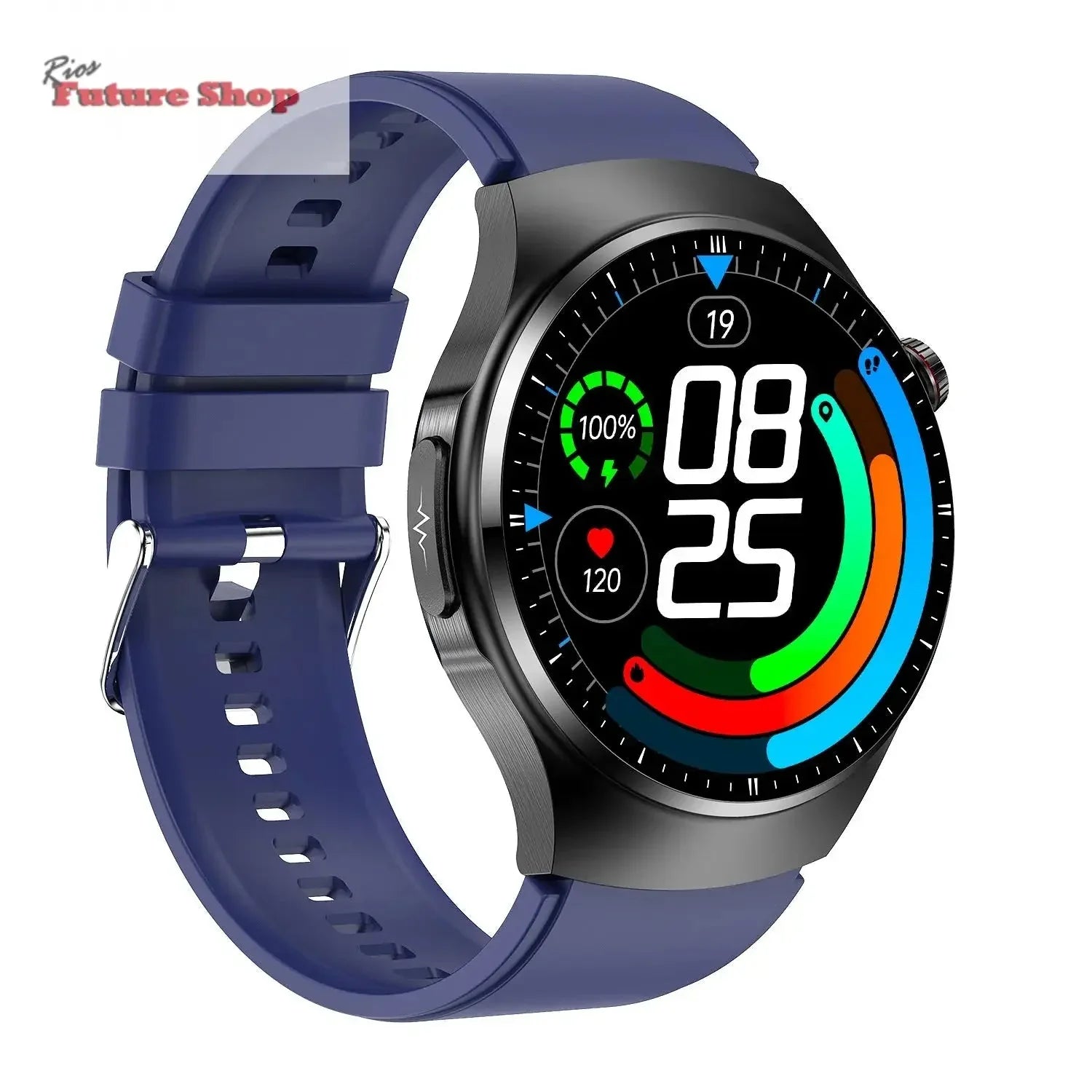 Smart Watch TK25 Bluetooth Call Blood Glucose Uric Acid Blood Lipids Electrocardiogram Body Fat Heart Rate Blood Oxygen Blood Pressure - Rios Future Shop