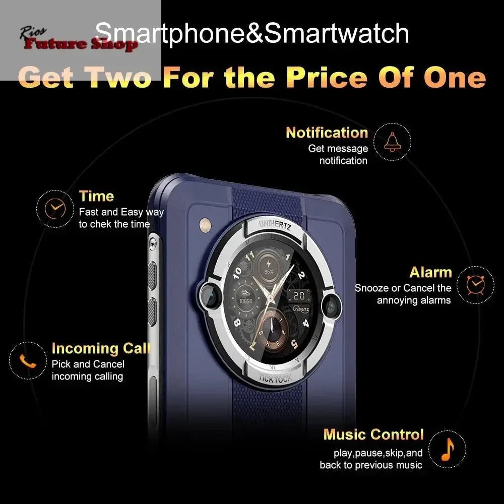 Smartphone Android 12 Unlock 4GB 64GB 20W Fast Charging Dual Screen - Rios Future Shop