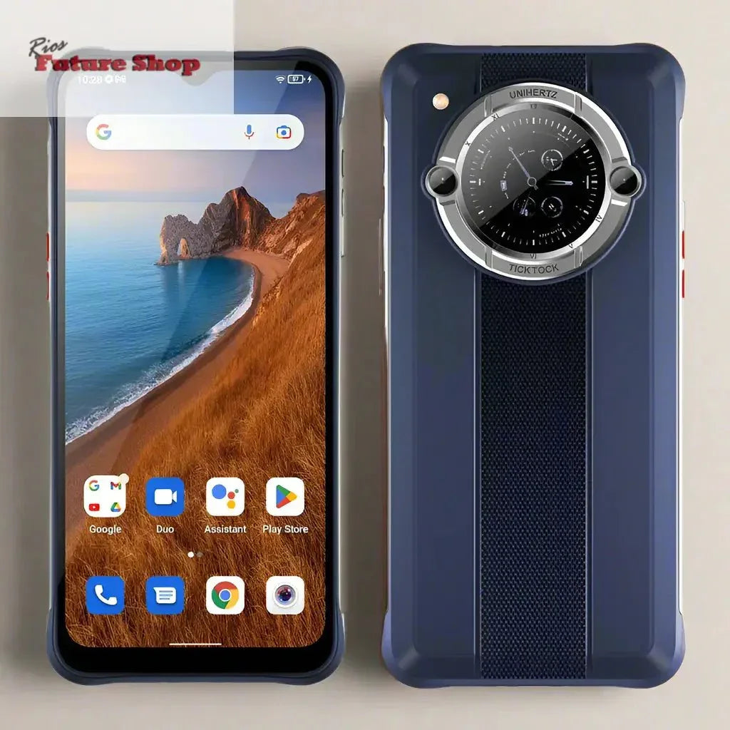 Smartphone Android 12 Unlock 4GB 64GB 20W Fast Charging Dual Screen - Rios Future Shop