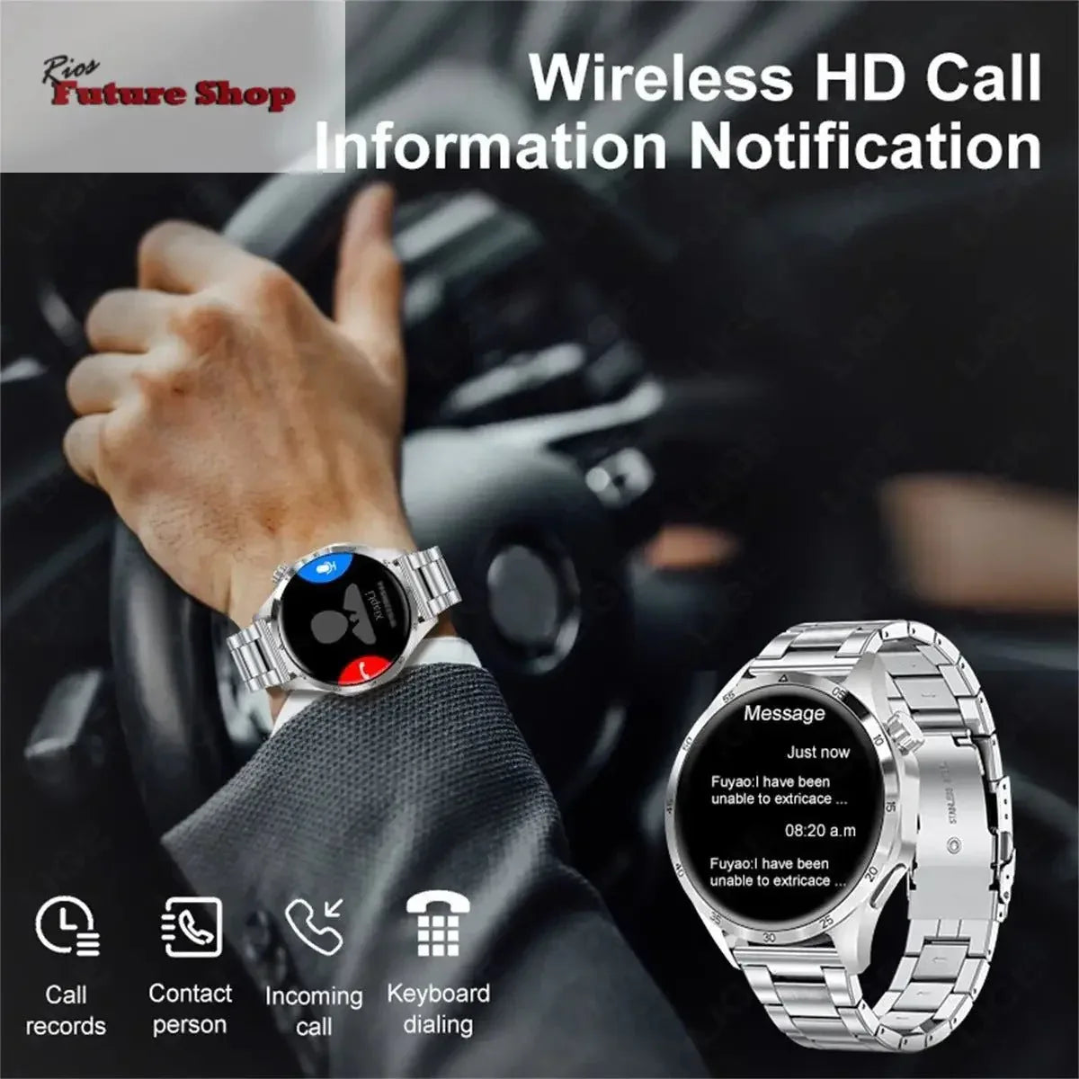 SmartWatch Desportivo Bluetooth Chamada - Rios Future Shop