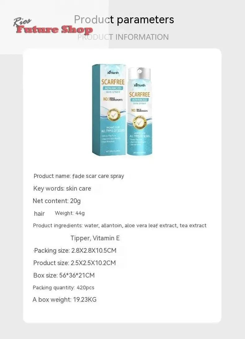 Spray Clareador de Cicatrizes para Pele Corporal - Rios Future Shop