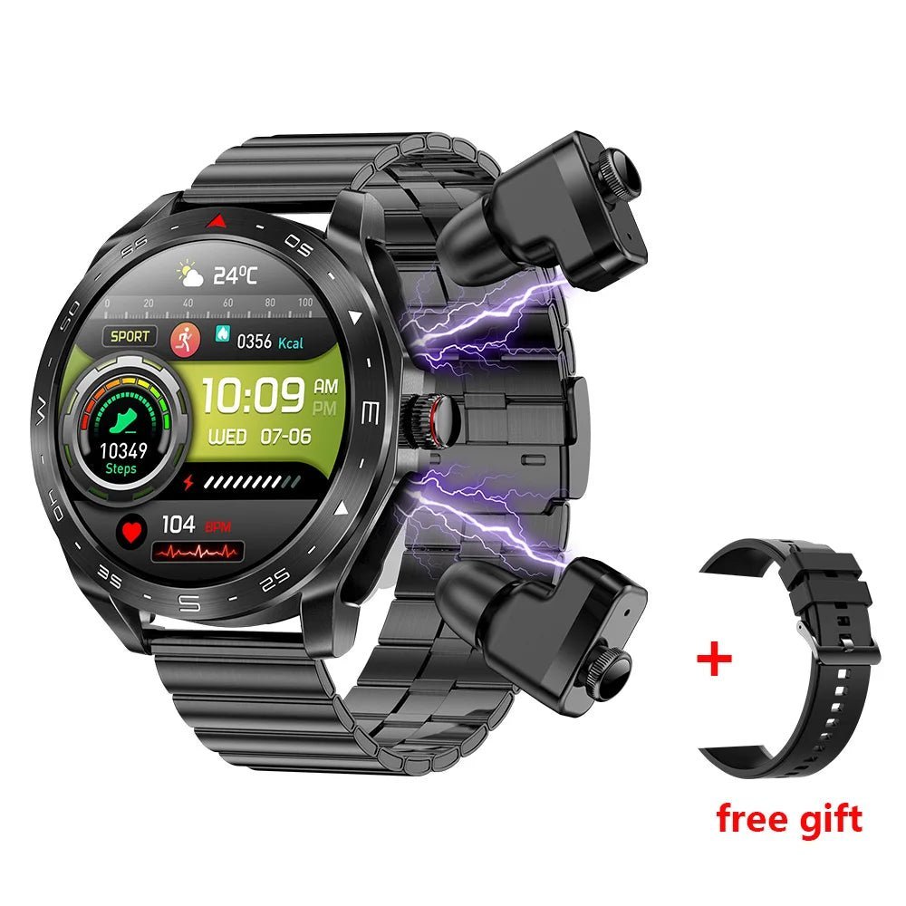 T95 Smart Watch With Earbuds TWS 2 in 1 - Rios Future Shopsmartwatches191288010:-11Black Leather