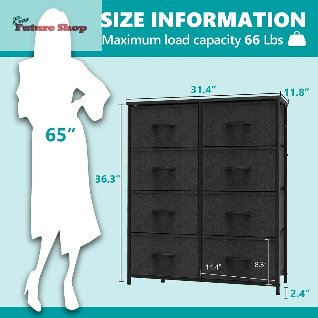 Tall Dressing Table Cloth Storage Tower - Rios Future Shop