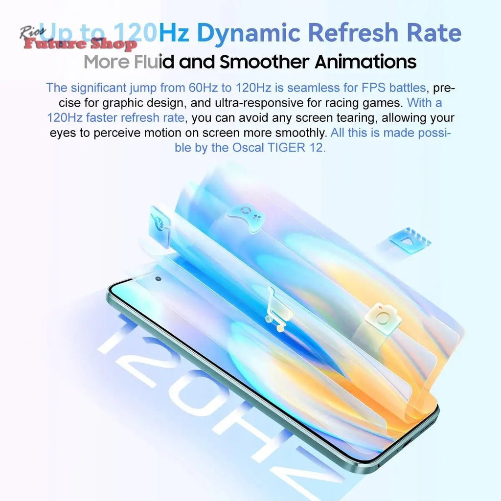 TIGER 12 Smartphone 5000mAh Battery 8GB/12GB,128GB/256GB 6.78'' DSersUSA