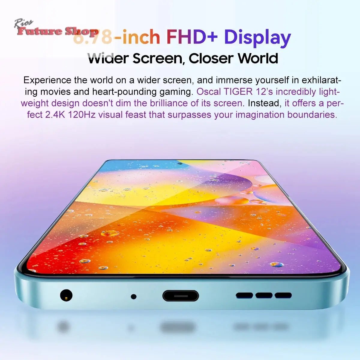 TIGER 12 Smartphone 5000mAh Battery 8GB/12GB,128GB/256GB 6.78'' DSersUSA