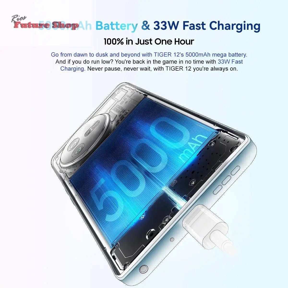TIGER 12 Smartphone 5000mAh Battery 8GB/12GB,128GB/256GB 6.78'' DSersUSA