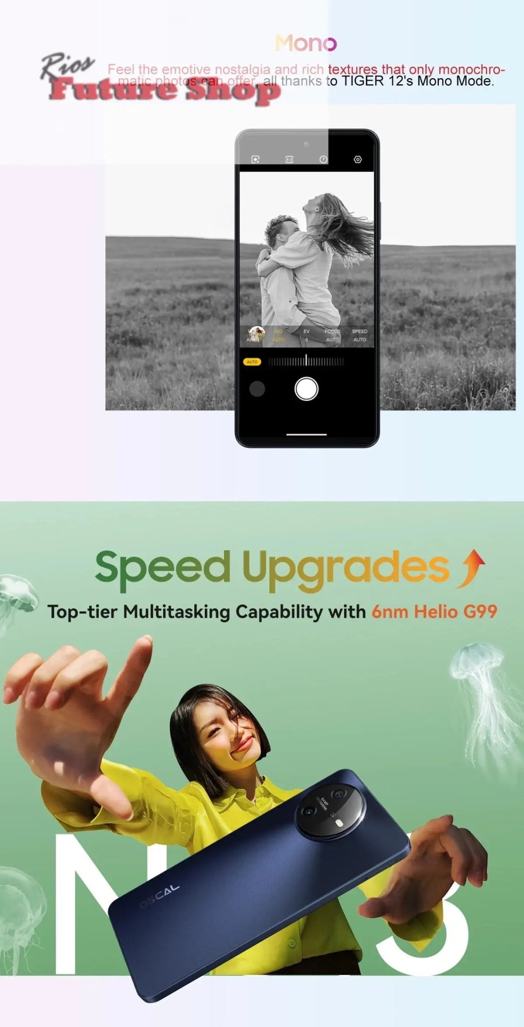 TIGER 12 Smartphone 5000mAh Battery 8GB/12GB,128GB/256GB 6.78'' DSersUSA