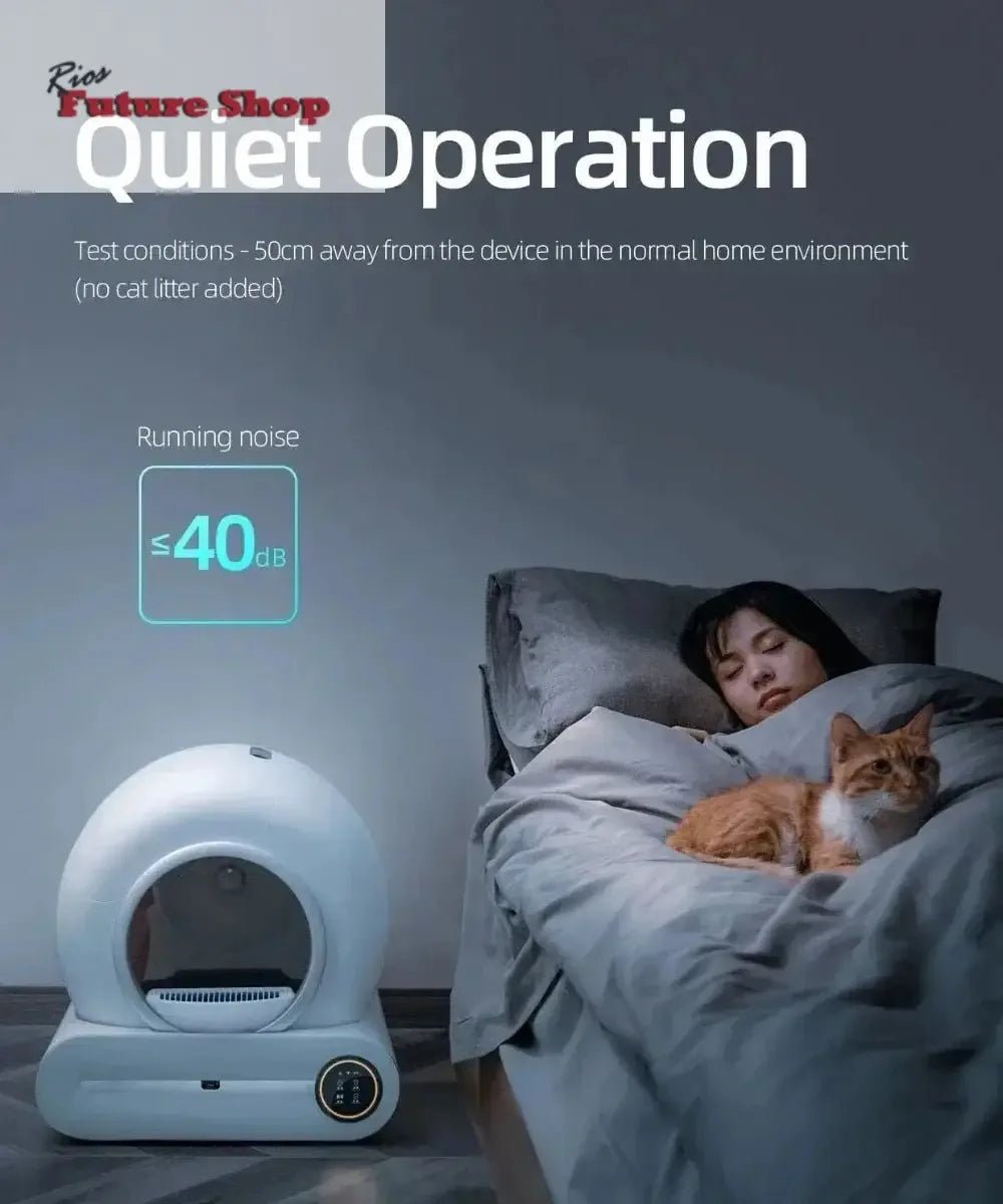 Tonepie 65L Automatic Smart Cat Litter Box Self Cleaning - Rios Future Shop