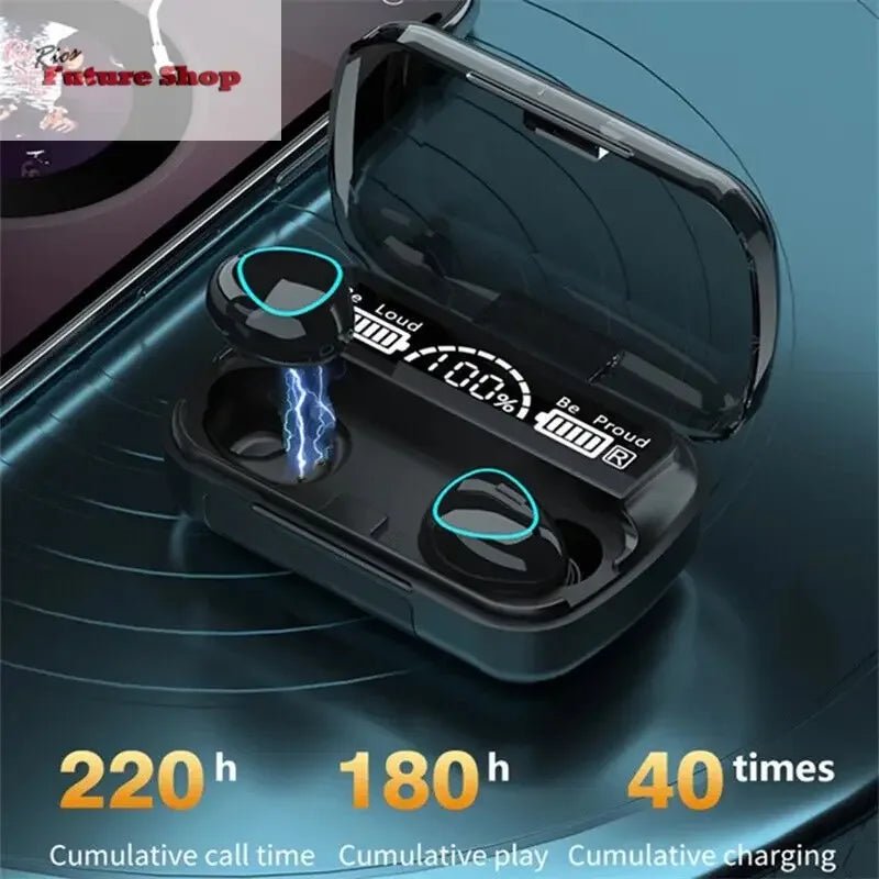 TWS Wireless 5.1 Waterproof Bluetooth Sports Earphones - Rios Future Shop