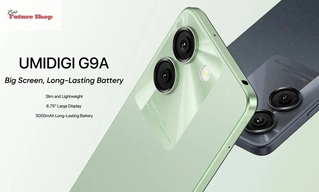 UMIDIGI G9A Android 14 Smartphone Octa-core 13MP Camera 64GB 6.75” Water Drop HD+ 5000mAh Battery Dual SIM Card Cellphone - Rios Future Shop