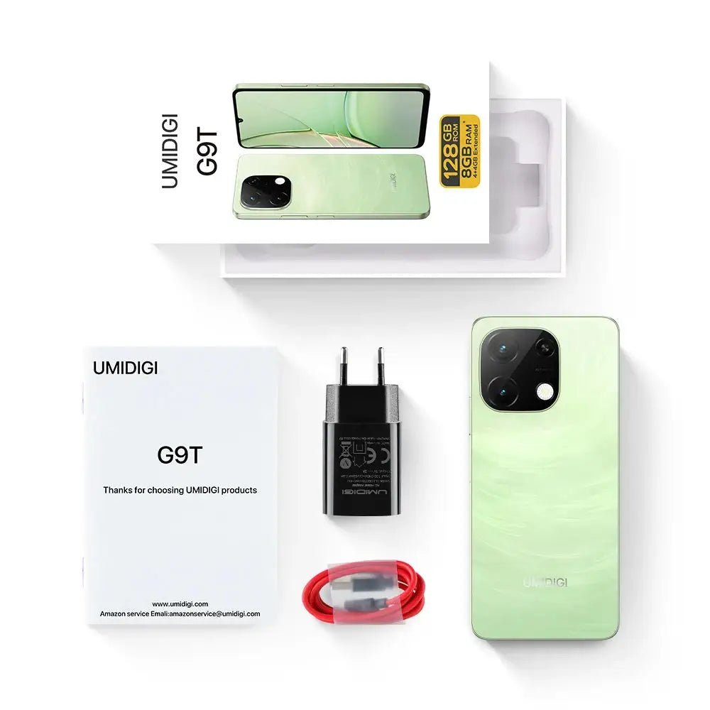 UMIDIGI G9T Android 14 Smartphone UNISOC T606  8-Core 256GB 6.75” Water Drop HD+ Display 13MP Camera 5000mAh Battery Cellphone DSers