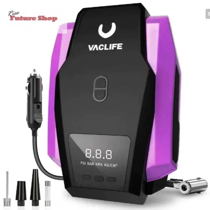 VacLife Air Compressor Tire Inflator, DC 12V Portable Air Compressor - Rios Future Shop