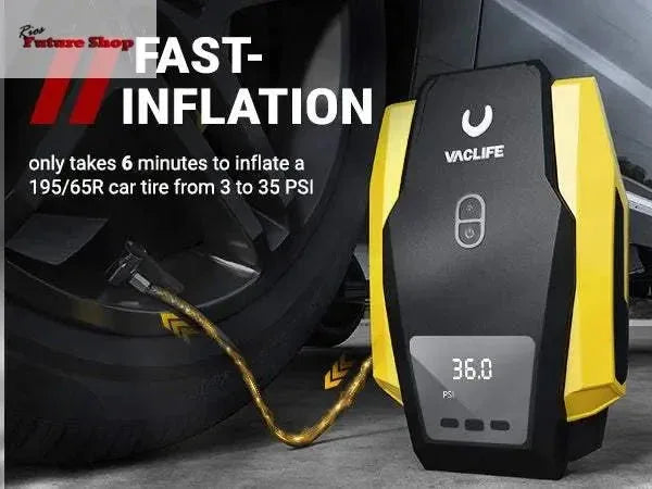 VacLife Air Compressor Tire Inflator, DC 12V Portable Air Compressor - Rios Future Shop