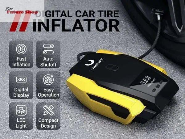 VacLife Air Compressor Tire Inflator, DC 12V Portable Air Compressor - Rios Future Shop